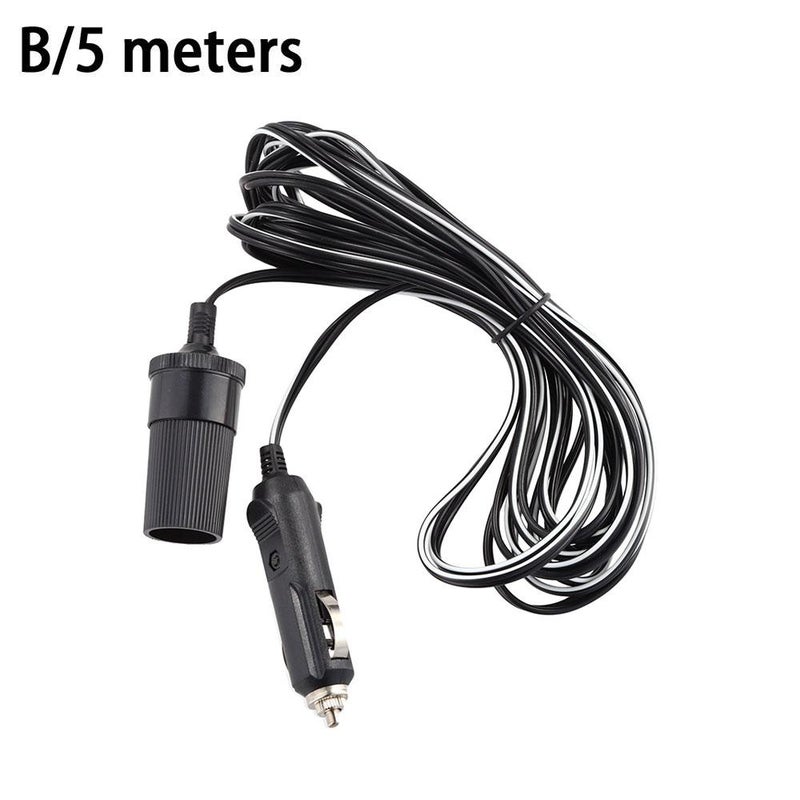 Car electrical American cigarette lighter plug extension cord power socket adapter car accessories extended charging cord